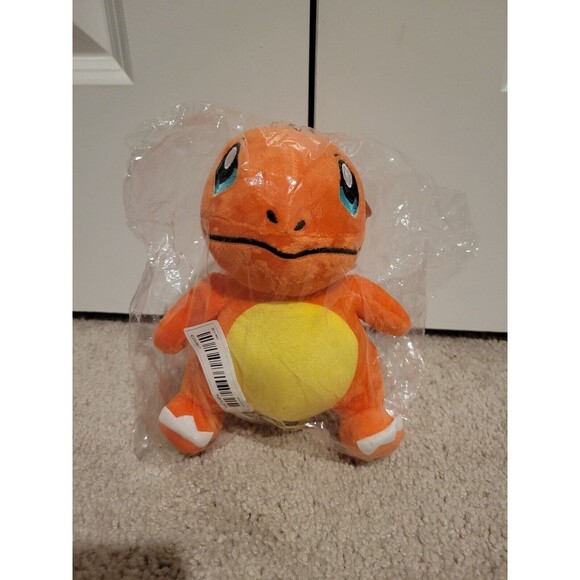Tomy Pokemon Charmander 8" Stuffed Animal Orange Plush Toy Nintendo NWT - Picture 1 of 5